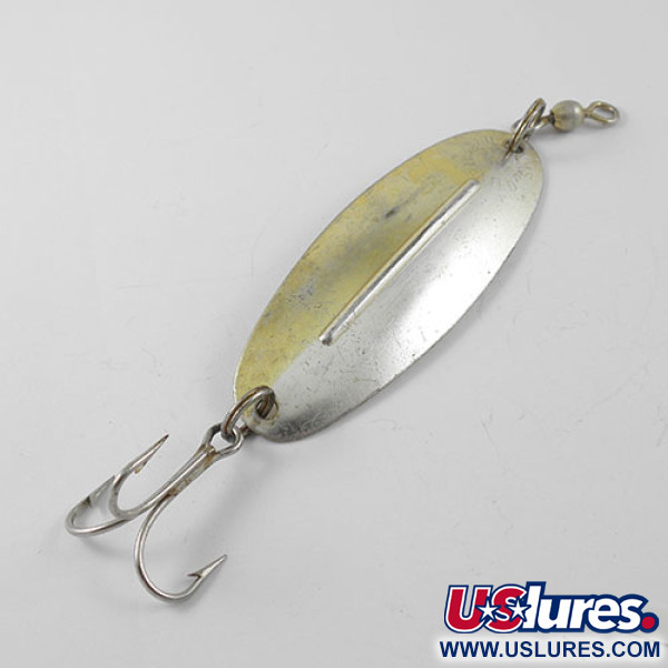 Vintage Williams WIlliams Wabler, 2/3oz Silver / Gold (Silver plated)  fishing spoon #1187