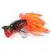 Vintage  Fred Arbogast Hula Popper, 1/2oz Tiger fishing lure #1189