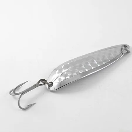 Vintage Luhr Jensen Krocodile Die #5, 3/4oz Nickel fishing spoon #1190