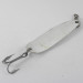 Vintage  Luhr Jensen Krocodile Die #5, 3/4oz White fishing spoon #1193