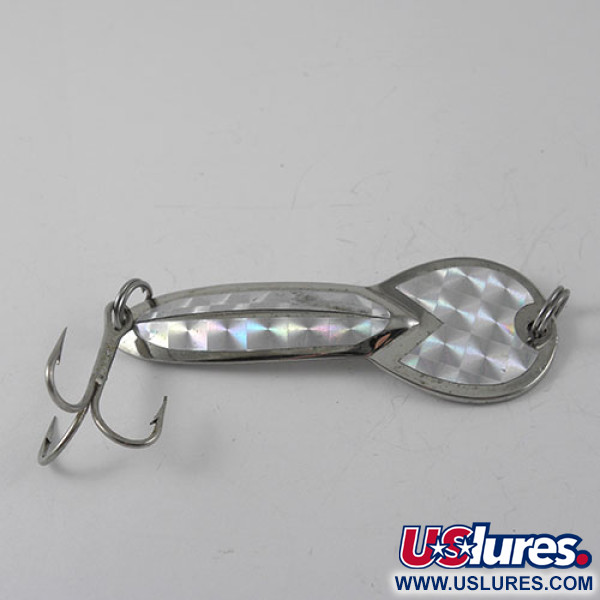 Vintage   Loco 3 Glen Evans, 3/5oz Nickel fishing spoon #1200