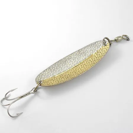 Vintage Williams Wabler, 2/3oz Silver / Gold (Silver plated) fishing spoon #1202