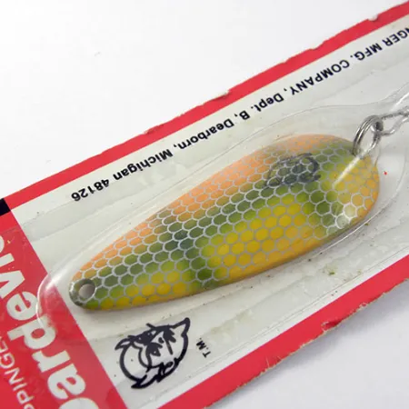 Eppinger Dardevle Imp, 2/5oz Yellow / Green / Orange fishing spoon #1203