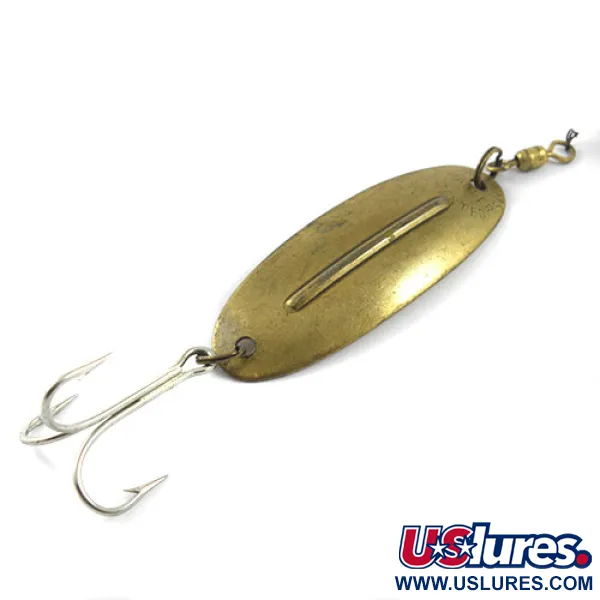 Vintage   Williams Wabler W50, 1/2oz Brass fishing spoon #1204