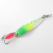 Vintage  Luhr Jensen Krocodile Die #4, 1/2oz Fluorescent Yellow / Green fishing spoon #1205