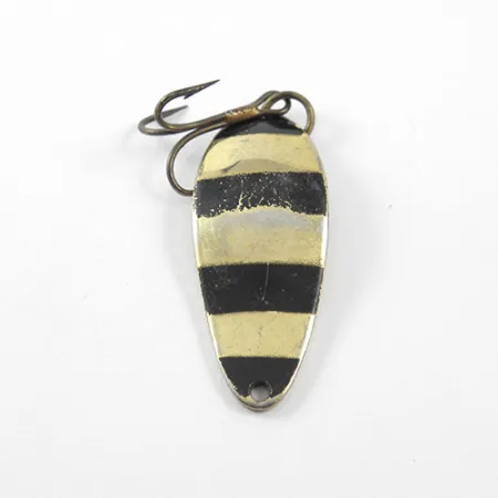 Vintage Seneca Little Cleo, 1/4oz Black / Gold fishing spoon #1208