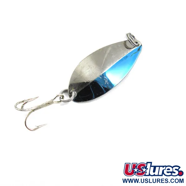 Vintage Acme Little Cleo, 1/16oz Nickel / Blue fishing spoon #1209