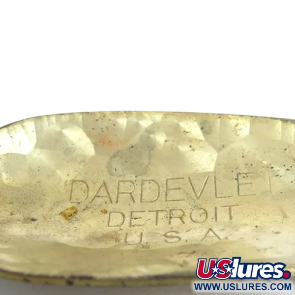 Vintage  Eppinger Dardevle Dardevlet , 3/4oz Crystal (Golden Scale)  fishing spoon #1213