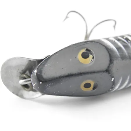 Vintage Heddon River Runt 1220, 2/5oz Black / White fishing lure #1220