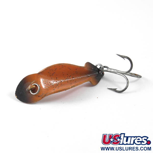 Vintage   Buck Perry spoonplug, 3/16oz Brown fishing spoon #1229