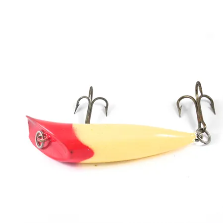 Vintage Canadian Wiggler, 1oz Red / White fishing lure #1236