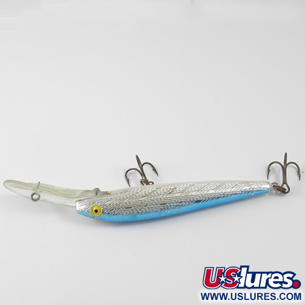 Vintage   Rebel, 1/4oz Silver Light Blue fishing lure #1242