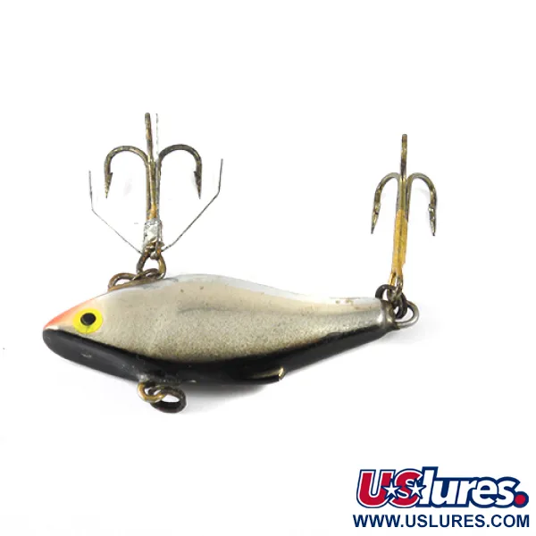 Vintage Rattlin' Rapala, 1/4oz Silver fishing lure #1246