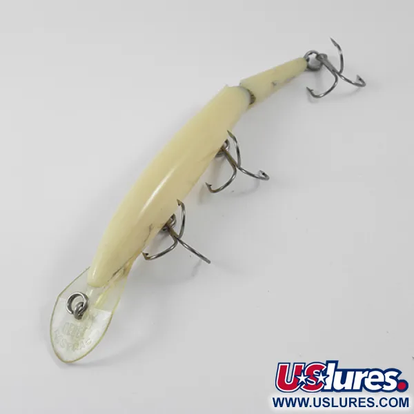 Vintage   Rebel Fastrac, 2/5oz White (undressed from painting) fishing lure #1251
