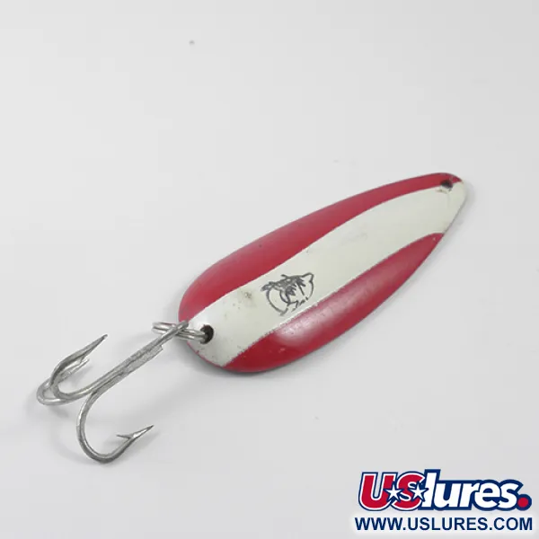 Vintage  Eppinger Dardevle Dardevlet , 3/4oz Red / White / Copper fishing spoon #1268