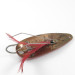 Vintage  Eppinger Dardevle Dardevlet Feathered Weedless, 3/4oz Red / White / Copper fishing spoon #1272