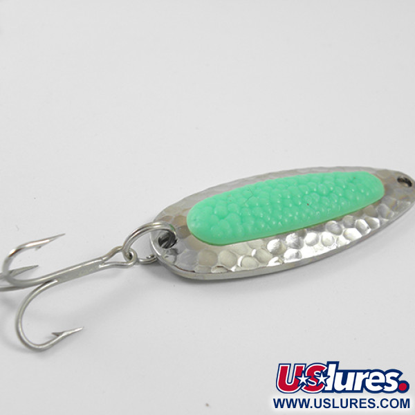   Blue Fox Pixee, 1/2oz Nickel / Green fishing spoon #1273