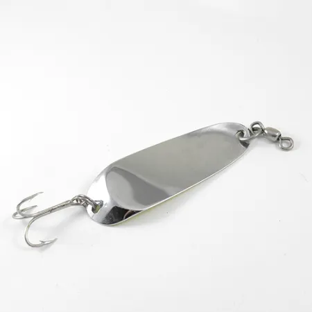 Vintage Andy Reekers, 2/5oz Yellow / Red dots / Nickel fishing spoon #1286