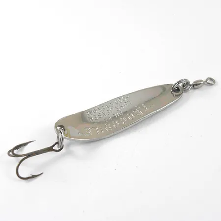 Vintage  Luhr Jensen Krocodile  #3, 1/2oz Nickel fishing spoon #17758