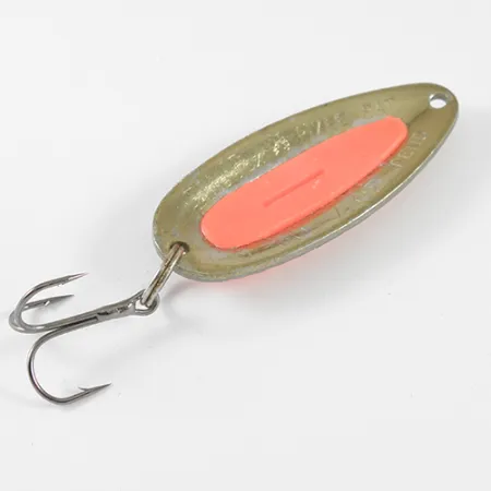 Vintage Blue Fox Pixee , 1/2oz Gold / Red fishing spoon #1295