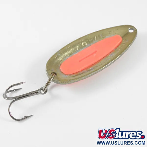 Vintage   Blue Fox Pixee , 1/2oz Gold / Red fishing spoon #1295