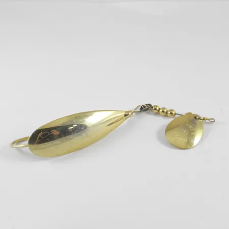 Vintage Johnson Silver Minnow, 1/2oz Gold fishing spoon #1297