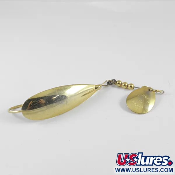 Vintage   Johnson Silver Minnow, 1/2oz Gold fishing spoon #1297