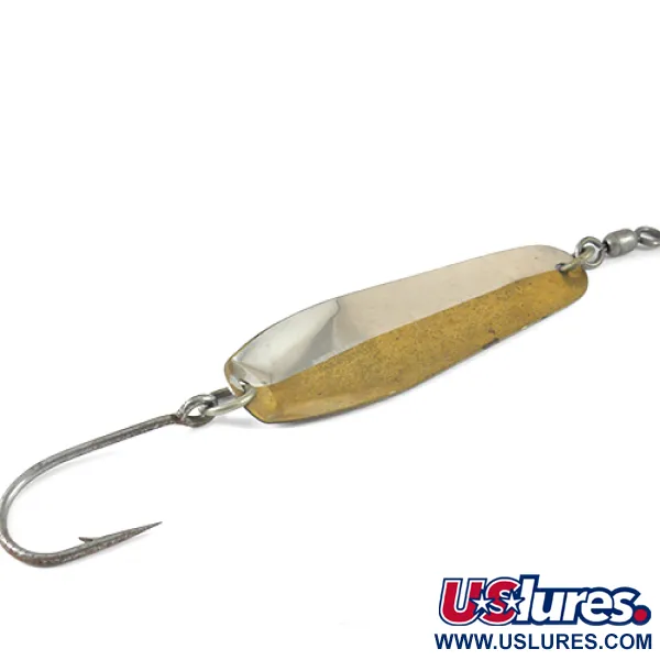 Vintage Luhr Jensen McMahon 6, 1oz Nickel / Brass fishing spoon #1300