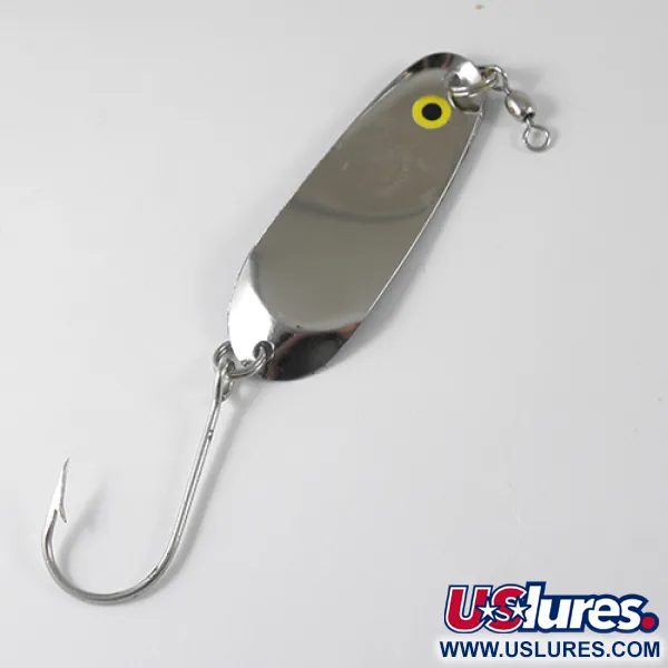 Vintage   Andy Reekers, 1/4oz Nickel / Blue / Red fishing spoon #1310