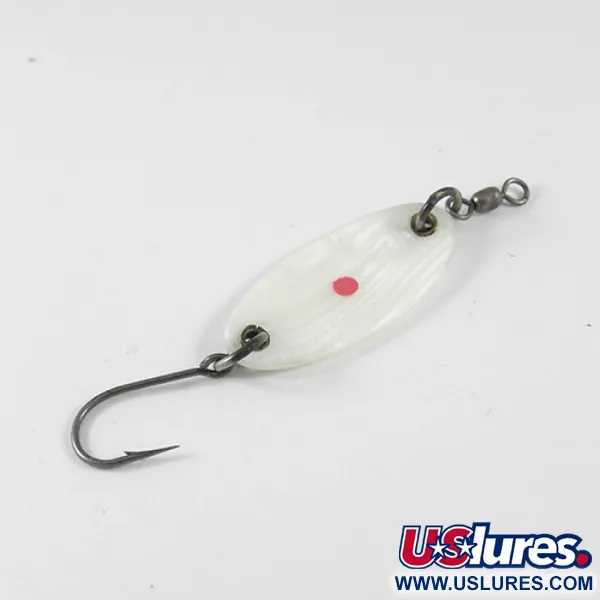 Vintage   Pflueger Wobbler Spoon, 1/8oz Pearl fishing spoon #1314