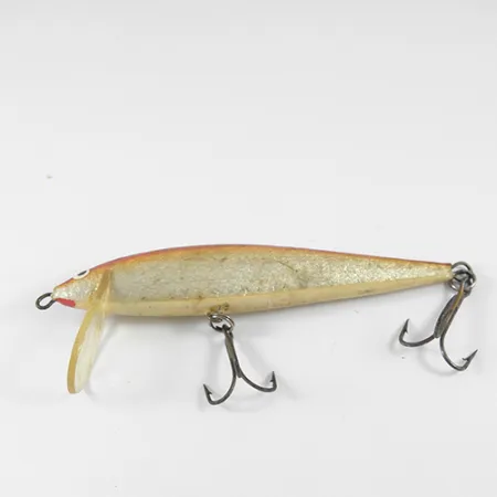 Vintage Finlandia Uistin Wobbler, 2/5oz Golden / Red fishing lure #1315