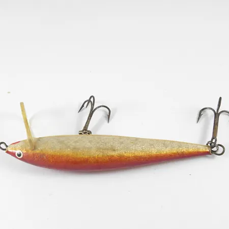 Vintage Finlandia Uistin Wobbler, 2/5oz Golden / Red fishing lure #1315