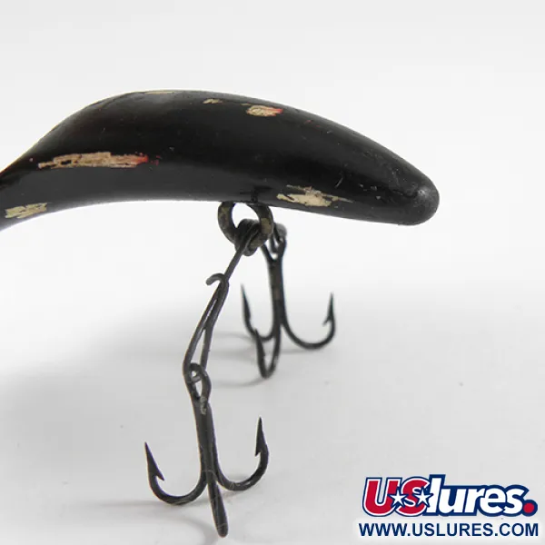 Vintage  Yakima Bait Worden's Lures Flatfish, 1/8oz Black fishing lure #1316