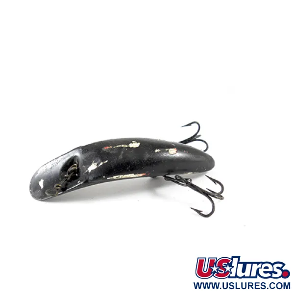 Vintage  Yakima Bait Worden's Lures Flatfish, 1/8oz Black fishing lure #1316
