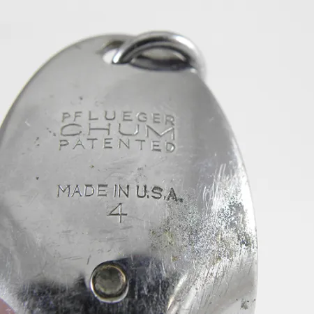 Vintage Vintage Pflueger Chum Weedless spoon, 2/3oz Nickel fishing spoon #1317