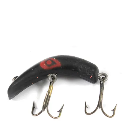 Vintage Lazy Ike, 1/8oz Black / Red fishing lure #1318
