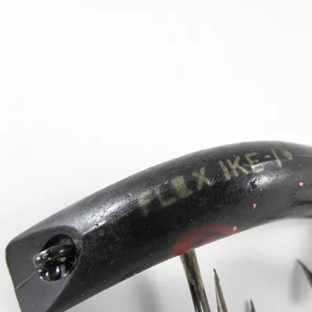 Vintage Lazy Ike, 1/8oz Black / Red fishing lure #1318