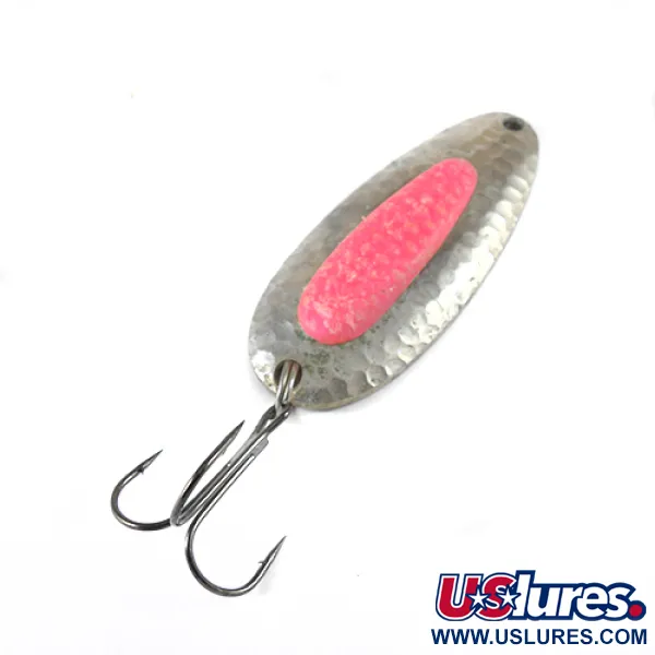 Vintage   Blue Fox Pixee , 3/4oz Nickel / Red fishing spoon #1323