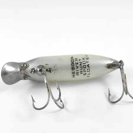 Vintage Heddon River Runt, 2/5oz Black / Gray fishing lure #1329