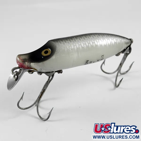 Vintage   Heddon River Runt, 2/5oz Black / Gray fishing lure #1329