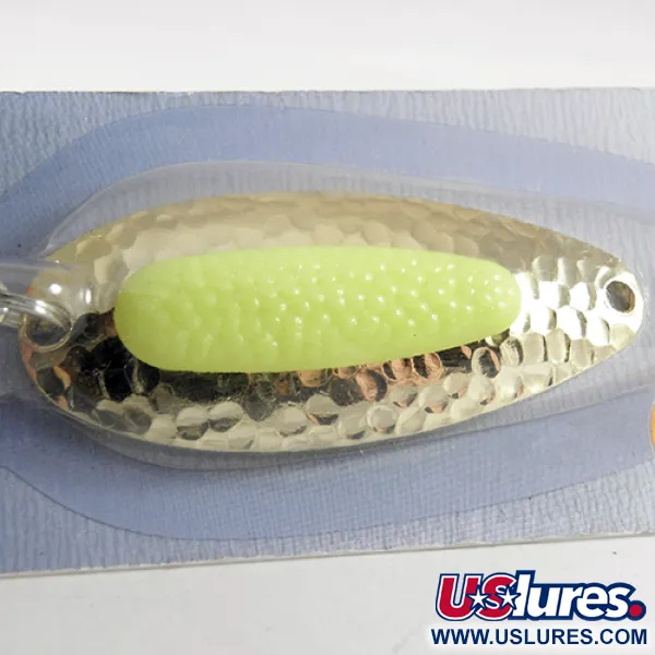   Blue Fox Pixee, 3/4oz Fluorescent Yellow / Gold (24 Carat Gold Plated) fishing spoon #1332