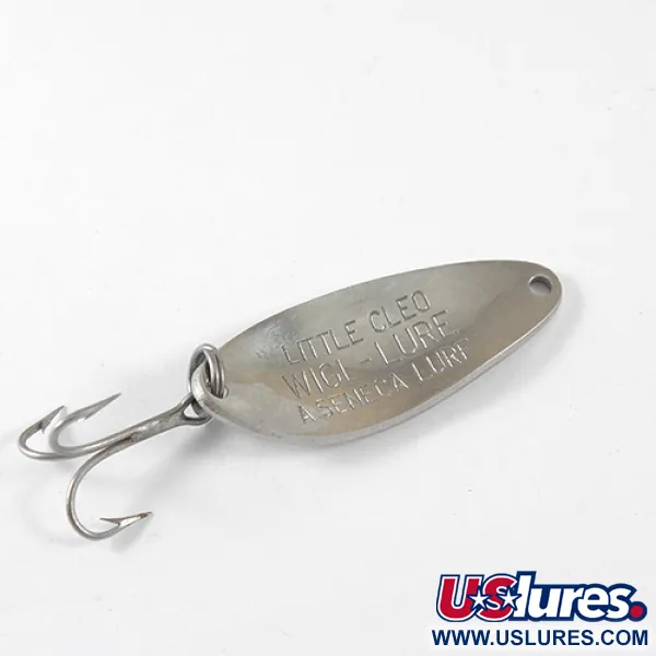 Vintage  Seneca Little Cleo, 1/4oz Nickel fishing spoon #1334