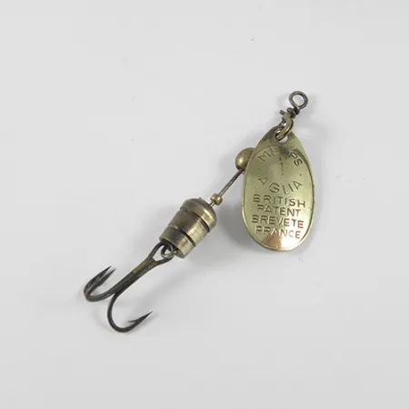 Vintage Mepps Aglia 1, 1/8oz Brass spinning lure #1341