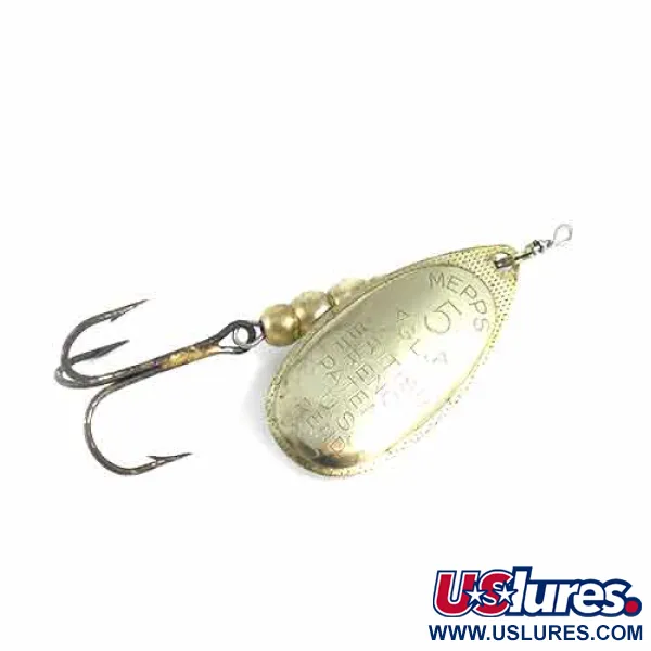 Vintage  Other Mepps Aglia 5, 1/2oz Brass spinning lure #1345