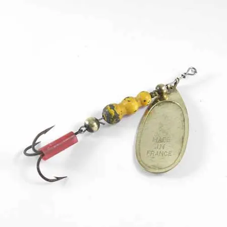 Vintage Mepps Aglia 4, 1/3oz Brass spinning lure #1347