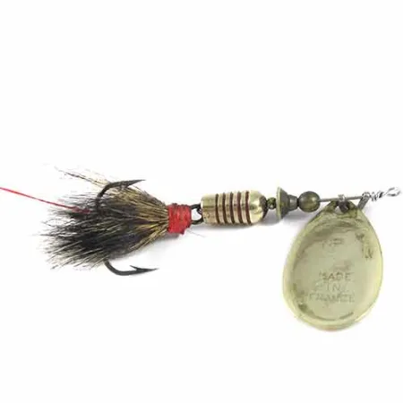 Vintage Mepps Aglia 3 dressed, 1/4oz Brass spinning lure #1349