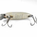 Vintage   Heddon River Runt, 2/5oz White / Gray fishing lure #1354