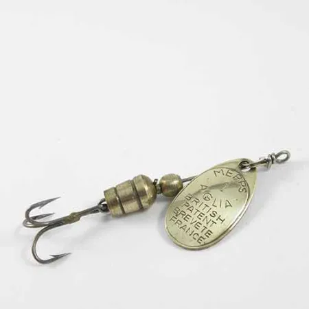 Vintage Mepps Aglia 1, 1/8oz Brass spinning lure #1357