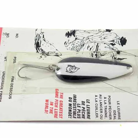 Eppinger Dardevle Imp, 2/5oz Black / White / Nickel fishing spoon #1363
