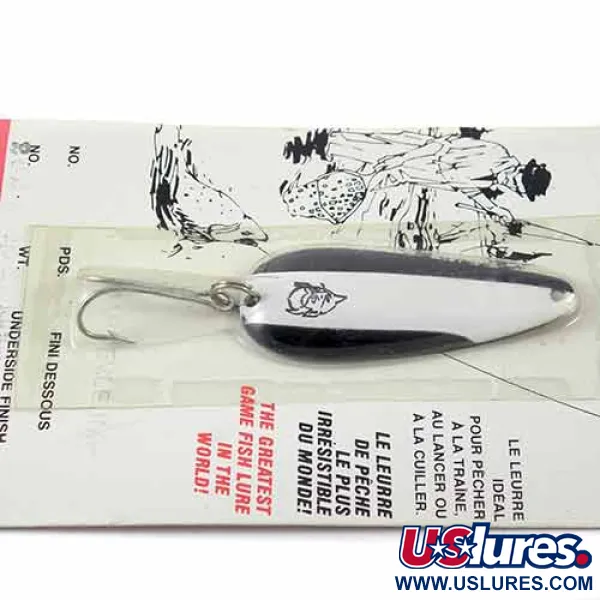 Eppinger Dardevle Imp, 2/5oz Black / White / Nickel fishing spoon #1363